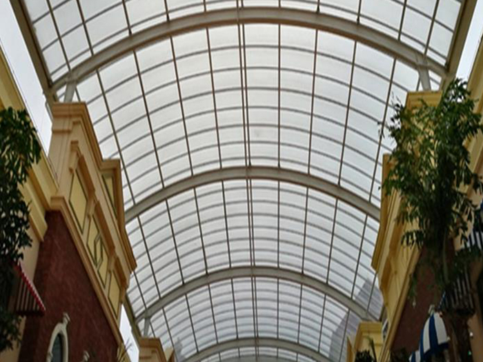 通化屋面网架顶棚吊装方案